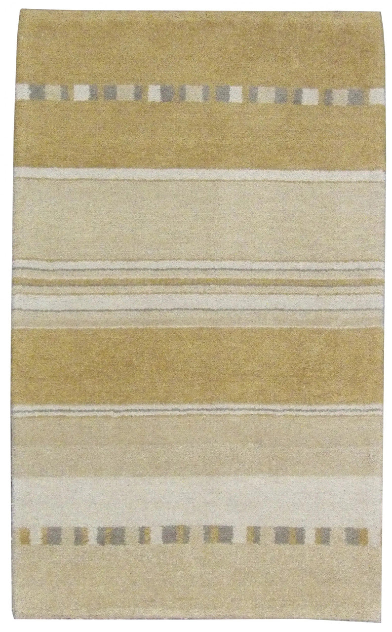 3x5 Modern Hand-Knotted Wool rug, Rug #101-198