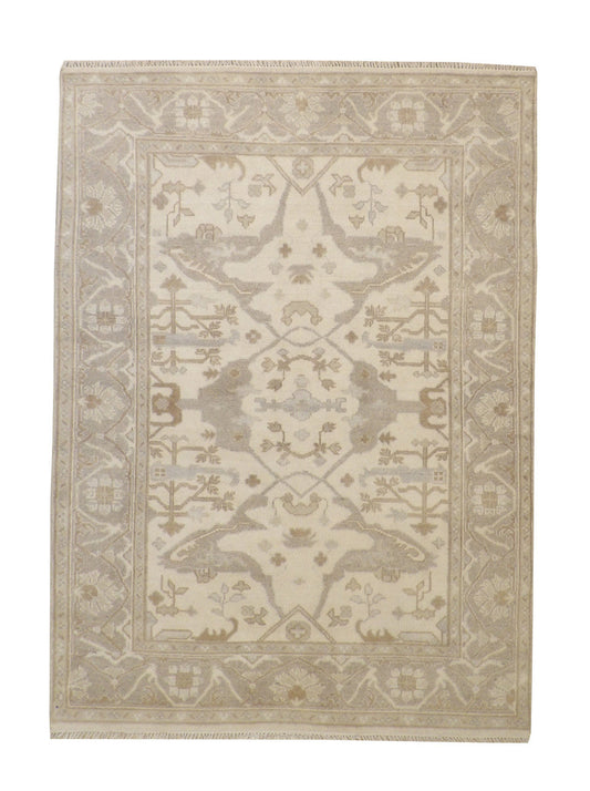 6x8 Oushak Hand-Knotted Silk rug, Rug #101-20346