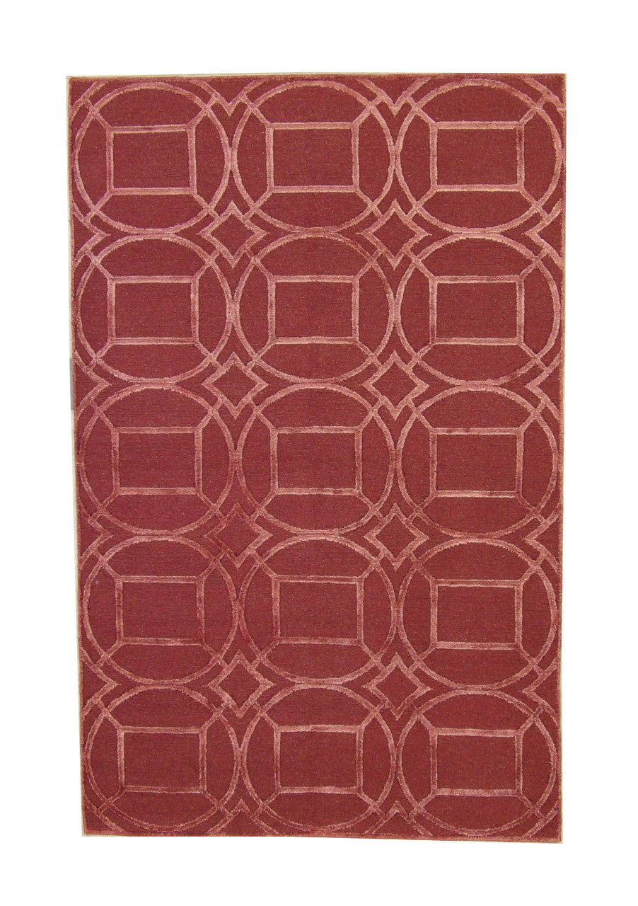 5x8 Modern Hand-Knotted Silk rug, Rug #101-3060