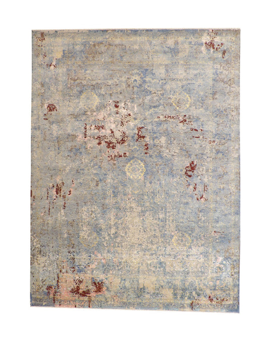 9x12 Transitional Hand-Knotted Silk rug, Rug #101-2071