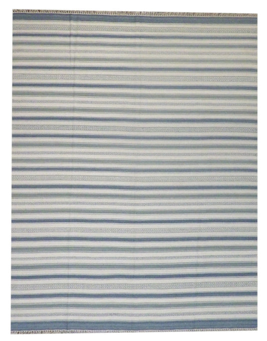 8x10 Coastal Hand-Knotted Wool rug, Rug #101-1096