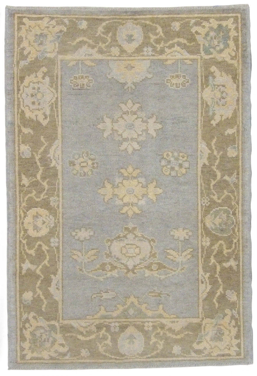 Oushak Hand-Knotted Wool rug, Rug #r-1