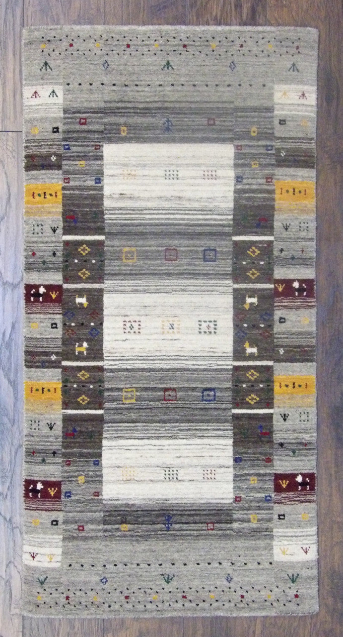 2x4 Tribal Hand-Knotted Wool rug, Rug #101-11082