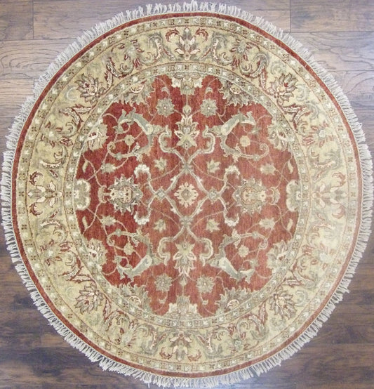 6x6 Traditional Hand-Knotted Wool rug, Rug #101-455