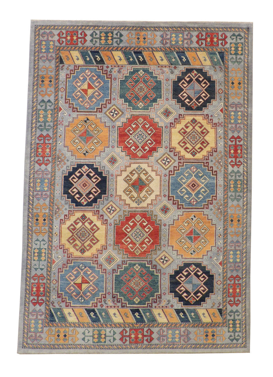 6x9 Antique Hand-Knotted Wool rug, Rug #b-134