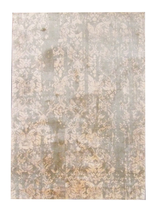 5x8 Transitional Hand-Knotted Silk rug, Rug #101-860