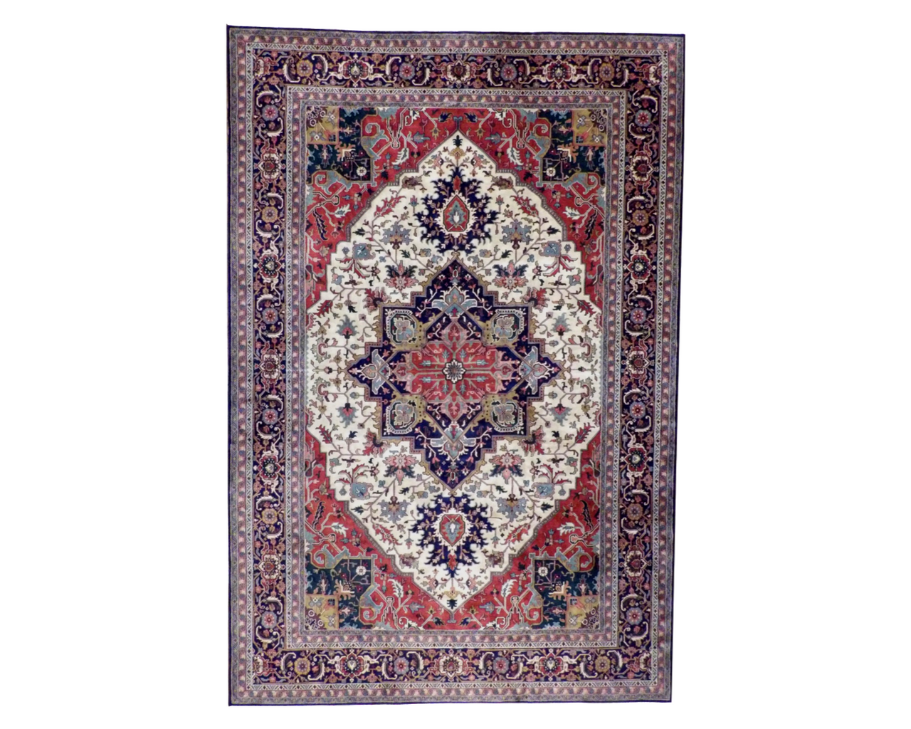 Persian Hand-Knotted Wool rug, Rug #101-1148