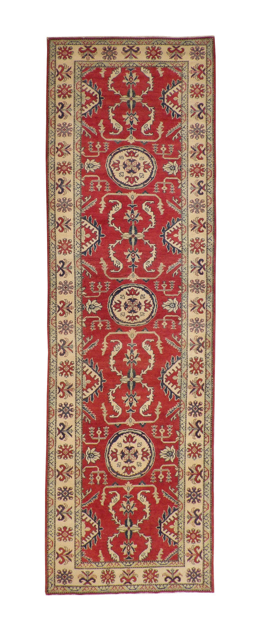 4x13 Tribal Hand-Knotted Wool rug, Rug #b148