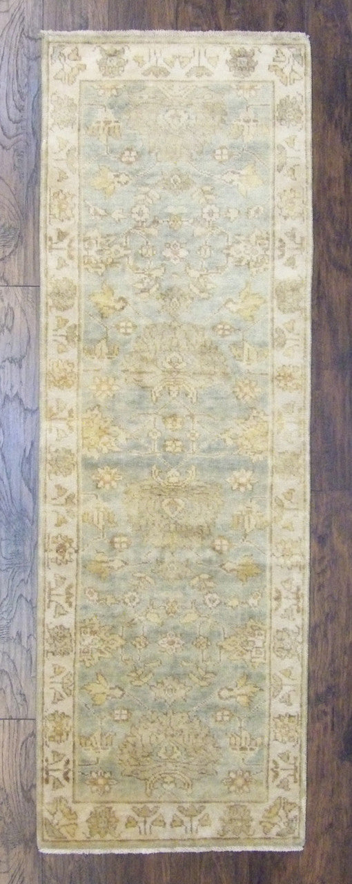 2x9 Oushak Hand-Knotted Wool rug, Rug #101-401