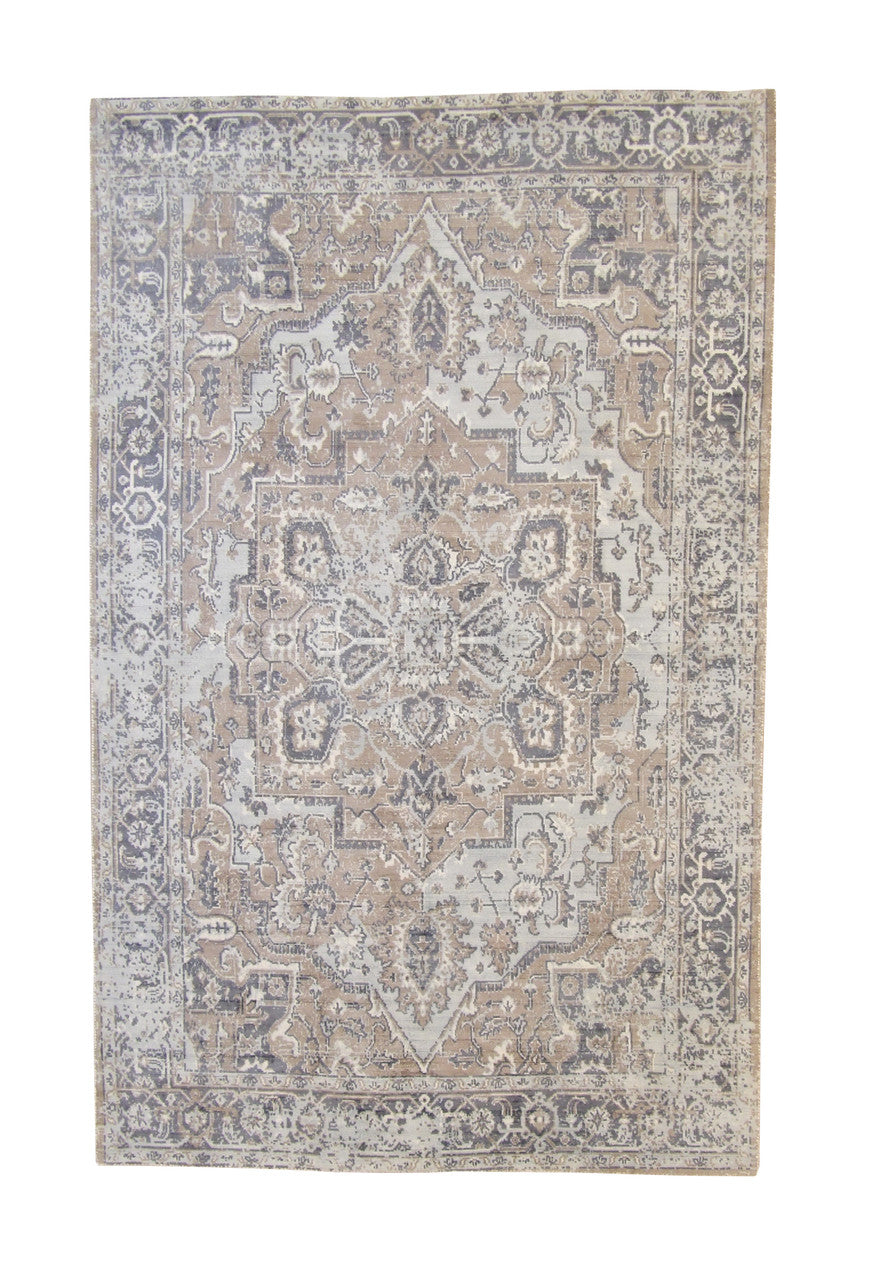 5x8 Modern Hand Loom Silk rug, Rug #101-5146