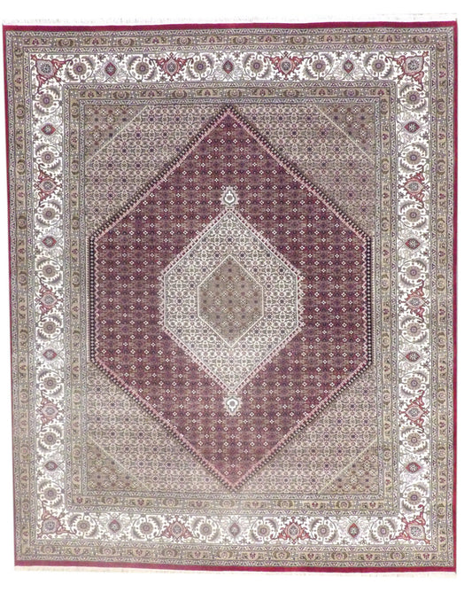 8x10 Traditional Hand-Knotted Silk rug, Rug #101-11261