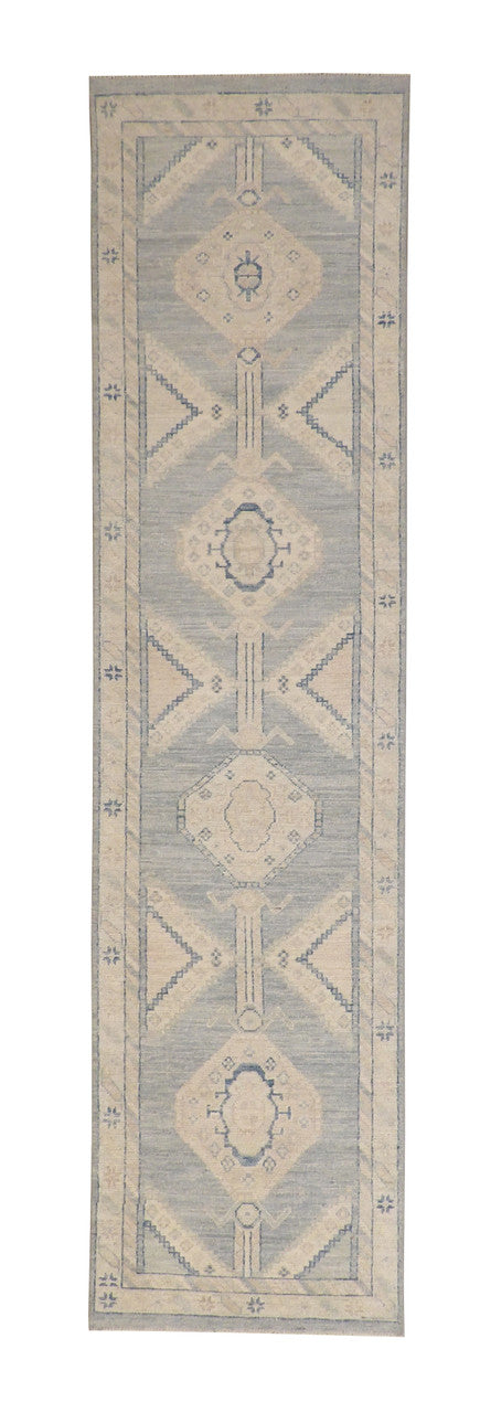 2x9 Oushak Hand-Knotted Wool rug, Rug #101-5074