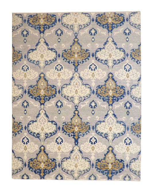 9x12 Ikat Hand-Knotted Wool rug, Rug #101-2159
