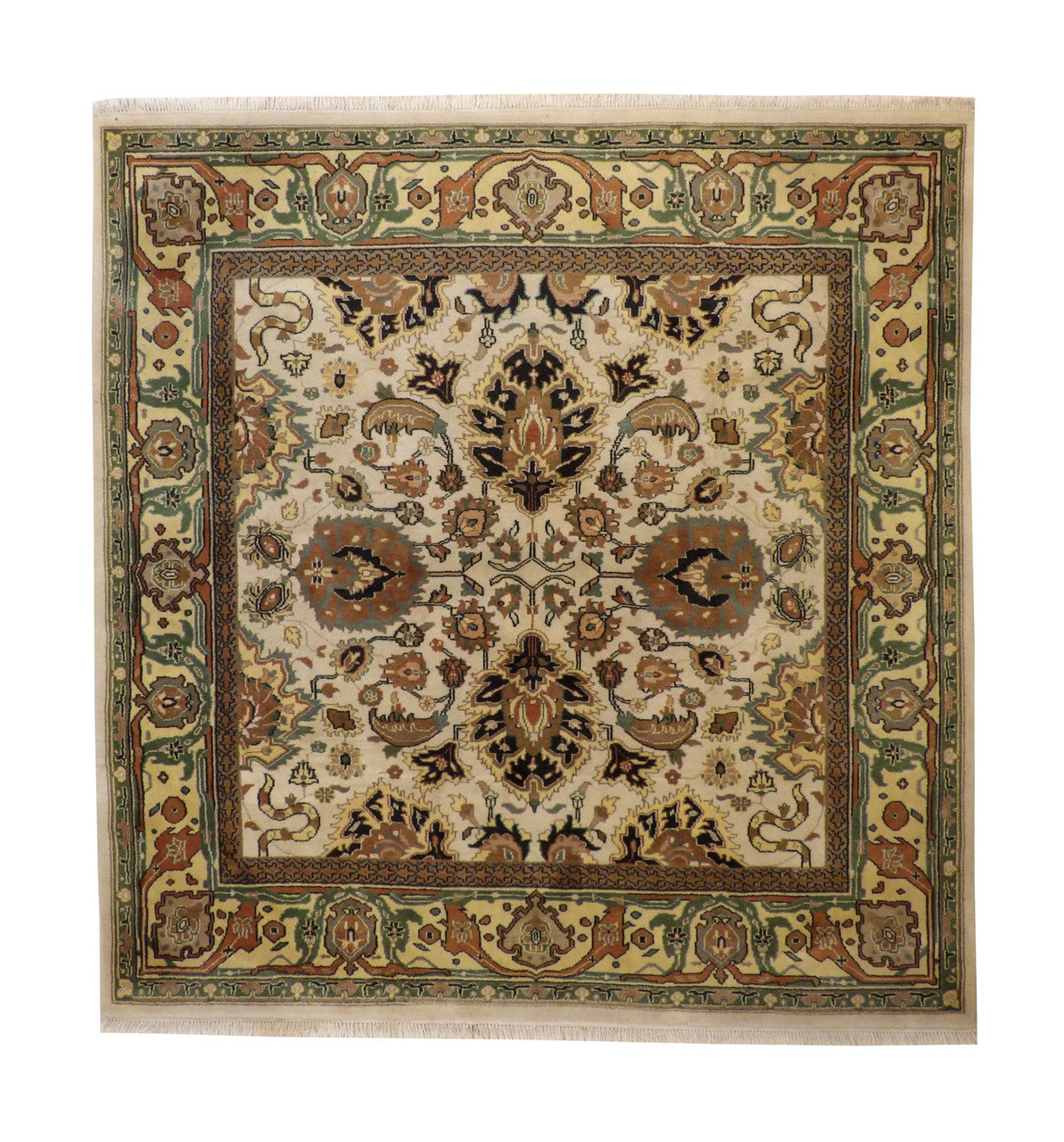 8x8 Oushak Hand-Knotted Wool rug, Rug #tr-131