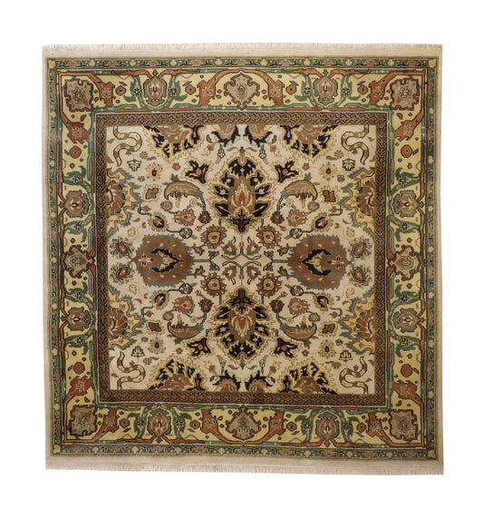 8x8 Oushak Hand-Knotted Wool rug, Rug #tr-131
