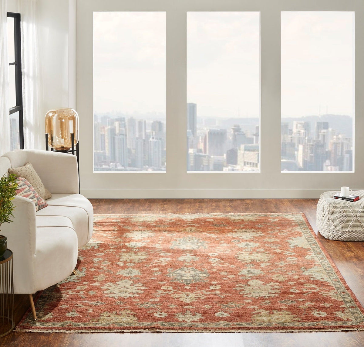 6' x 9' Oushak Hand-Knotted Wool rug, Rug #LL7461